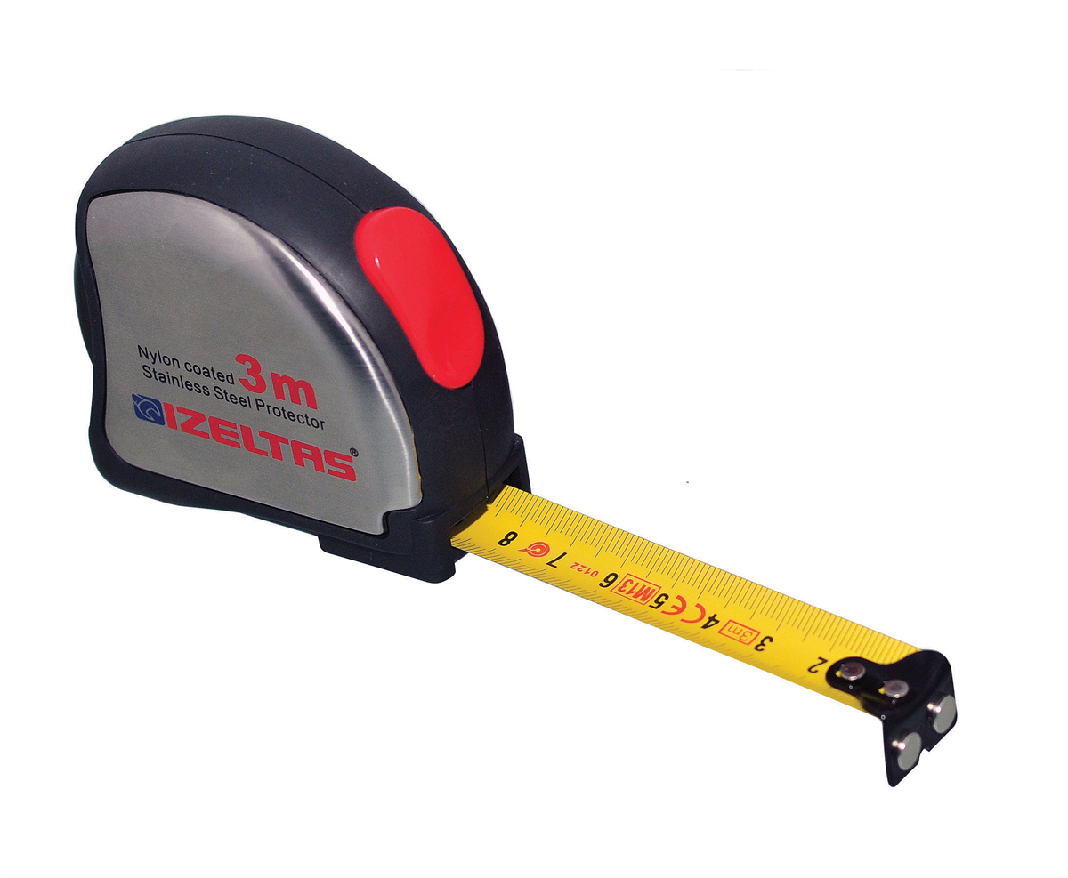 İzeltaş Mıknatıslı Krom Şerit Metre 3 Mx19 Mm 0588150013Metreler