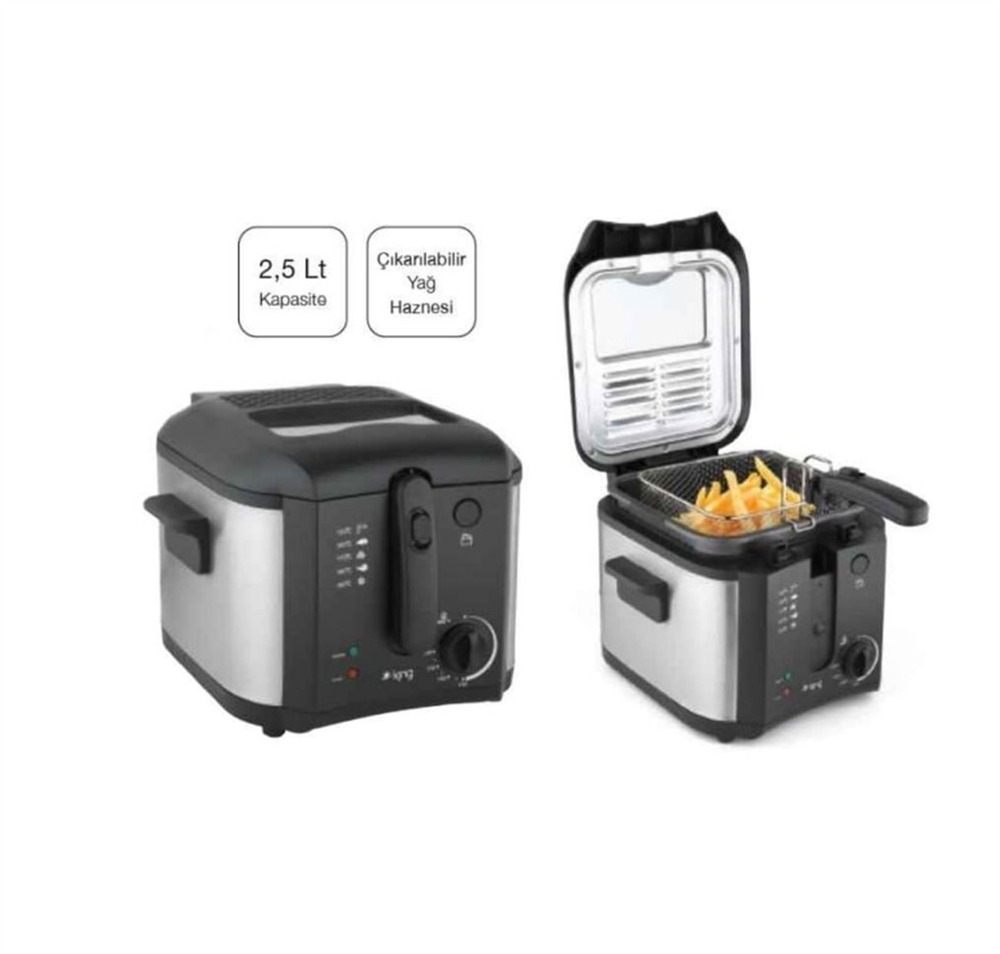 King DF23 Maxi Fryer Patates Kızartma Makinesi Fritöz