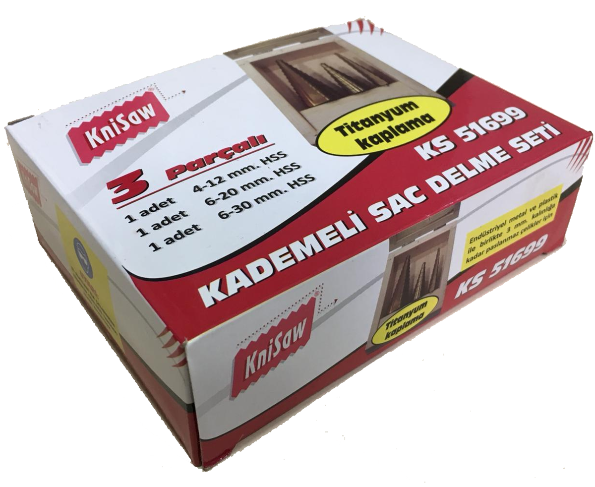 KniSaw KS51699 Kademeli Sac Delme Seti