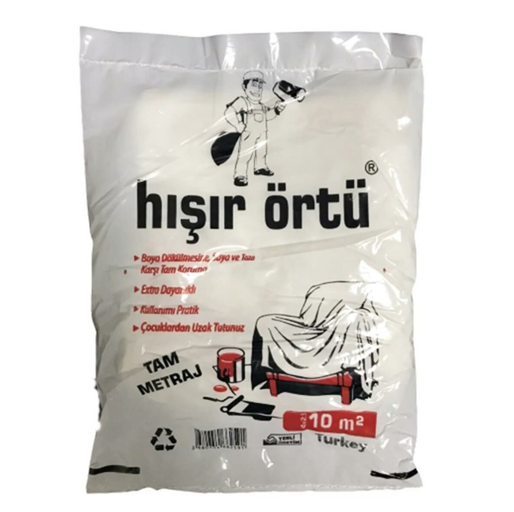 Koruyucu Naylon Hışır Örtü Eşyalarınız İçin 4 X 2,5 Mt 10 MetrekareÖrtüler