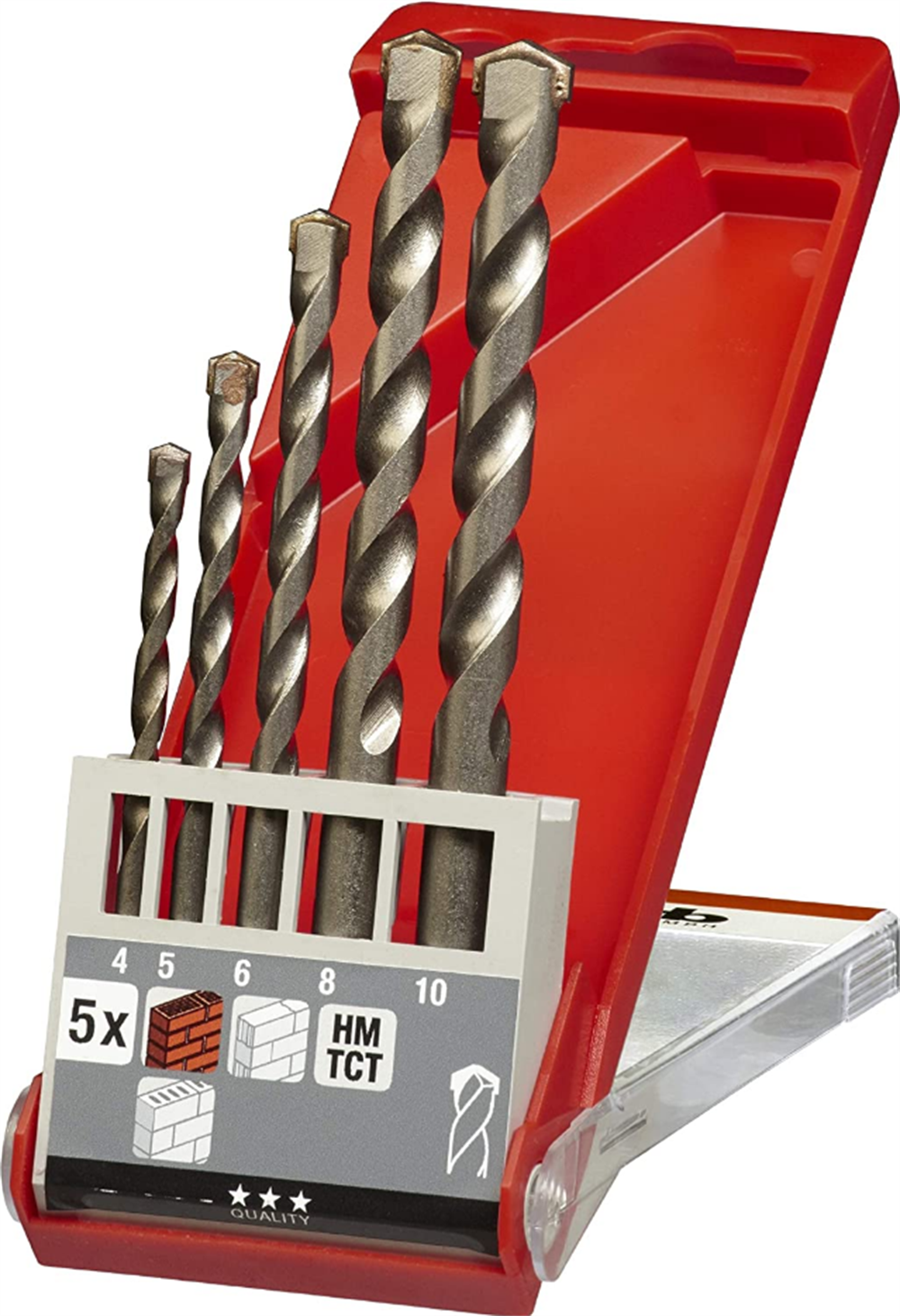 Kwb 038500 Darbeye Dayanıklı Beton Matkap Ucu Seti 5 Parça