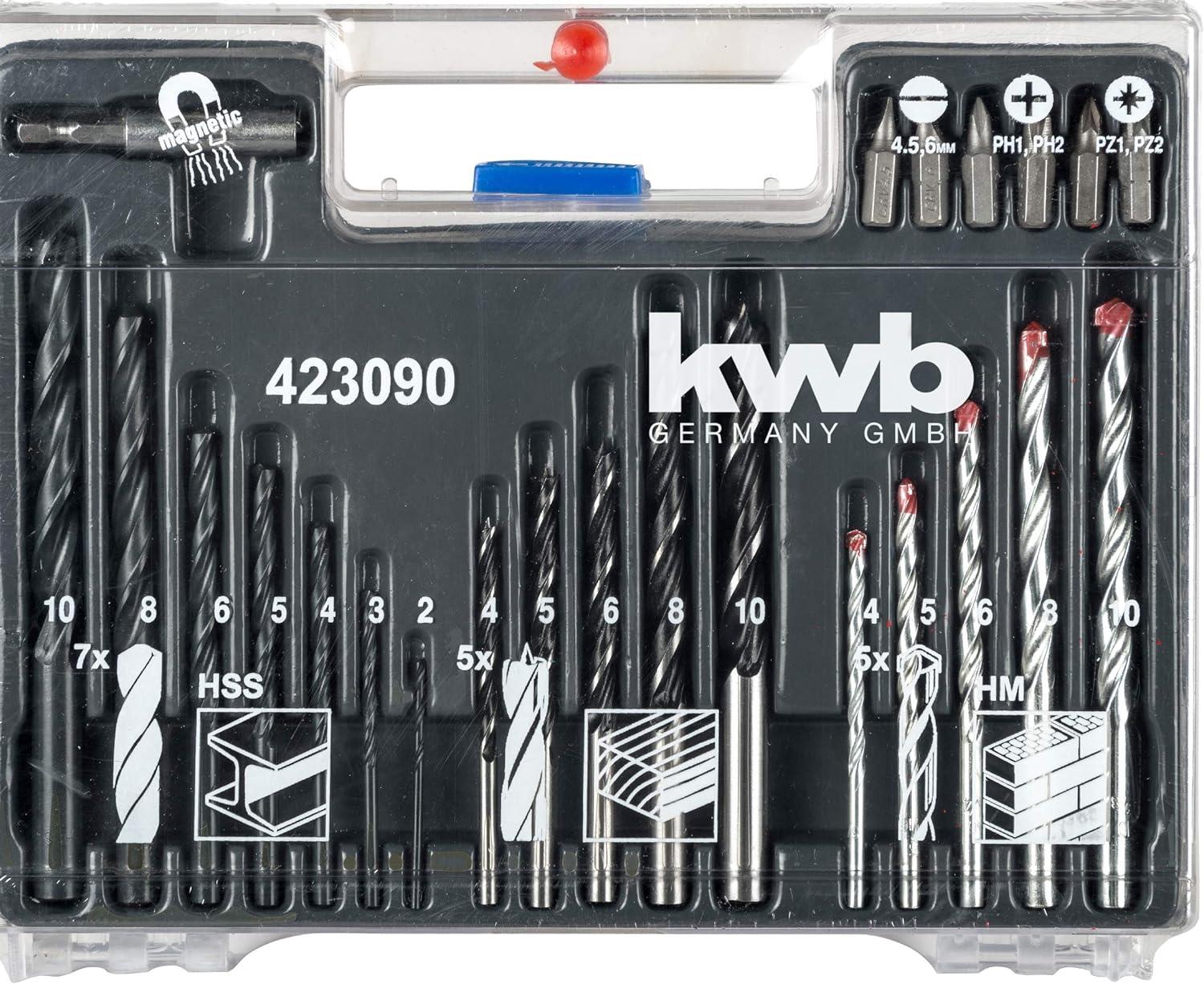 Kwb Matkap Ucu Ve Dübel Seti 300 Parça Plastik Çantalı 423090