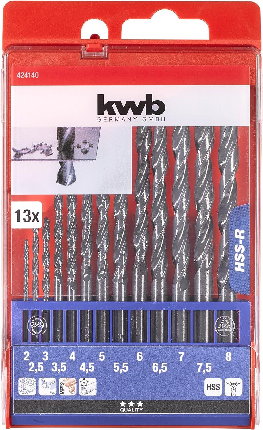 Kwb Metal Matkap Uç Set 13 Parça 2-8mm 424140