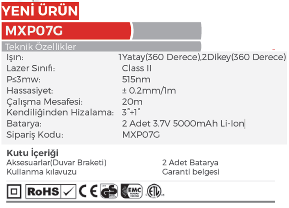 Max Extra MX07G Lazer Hizalama