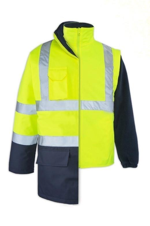 Maxsafety 5+1 Oxford Parka Sarı-Lacivert mont (M beden)