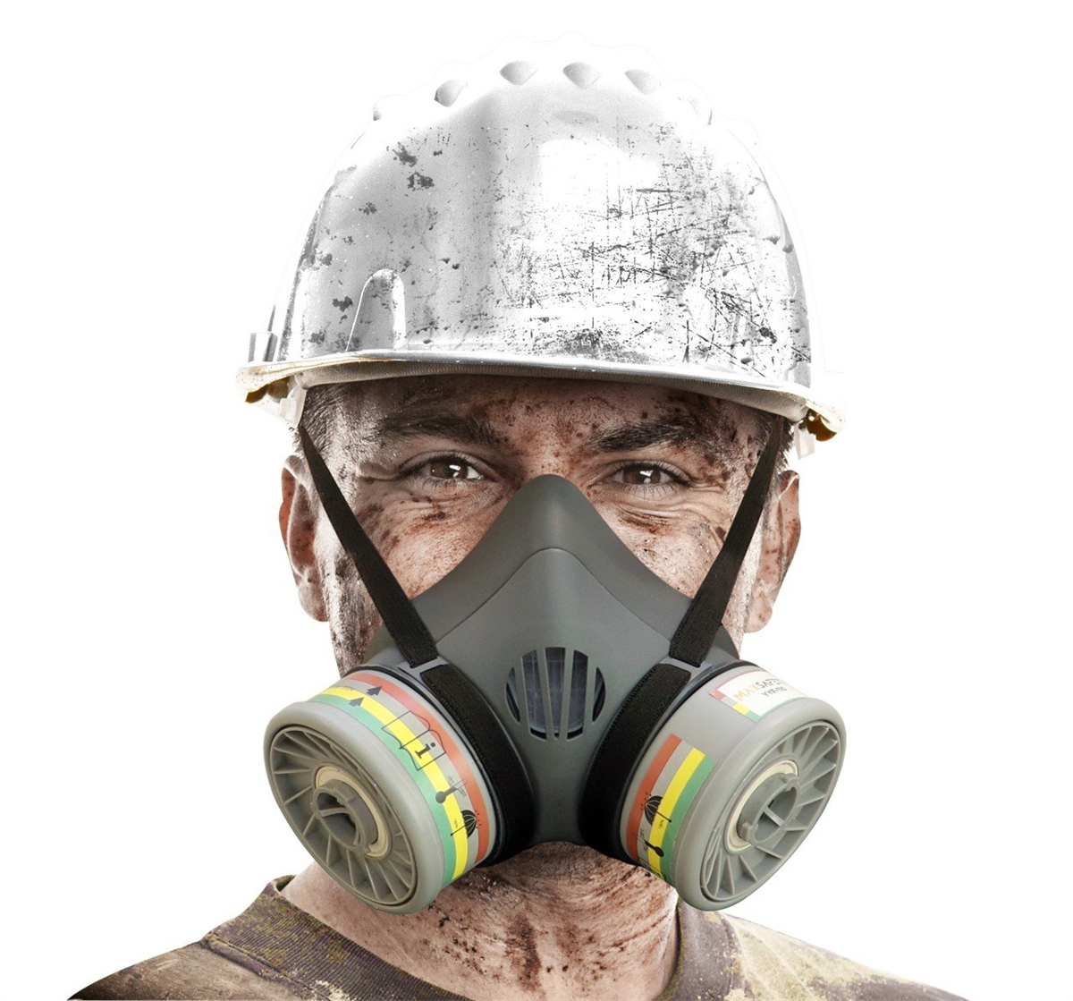 Maxsafety Yarım Yüz Gaz Maskesi Seti YYM-Set1 (YYM-100 Maske + YYF-110)