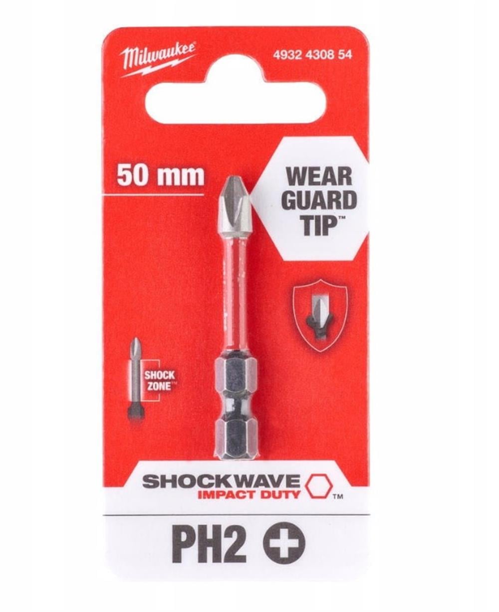 Milwauke Yıldız Uç Ph2 50 Mm Blisterli 4932430854