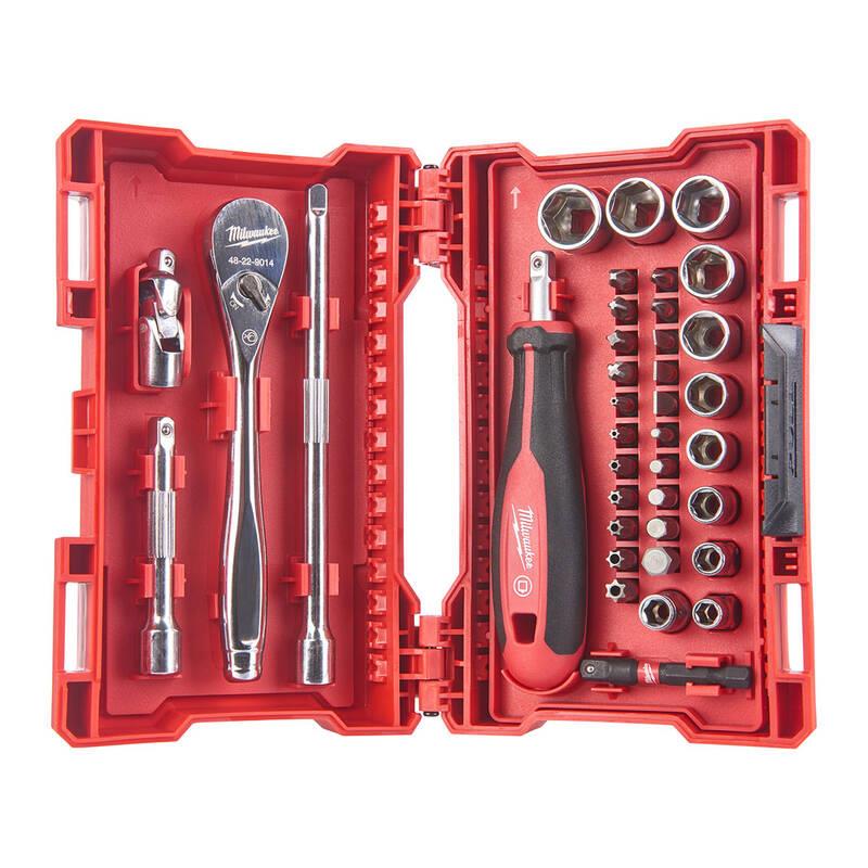 Milwaukee 1/4” 38 Parça Set Cırcır Ve Tornavida Kol 4932479096