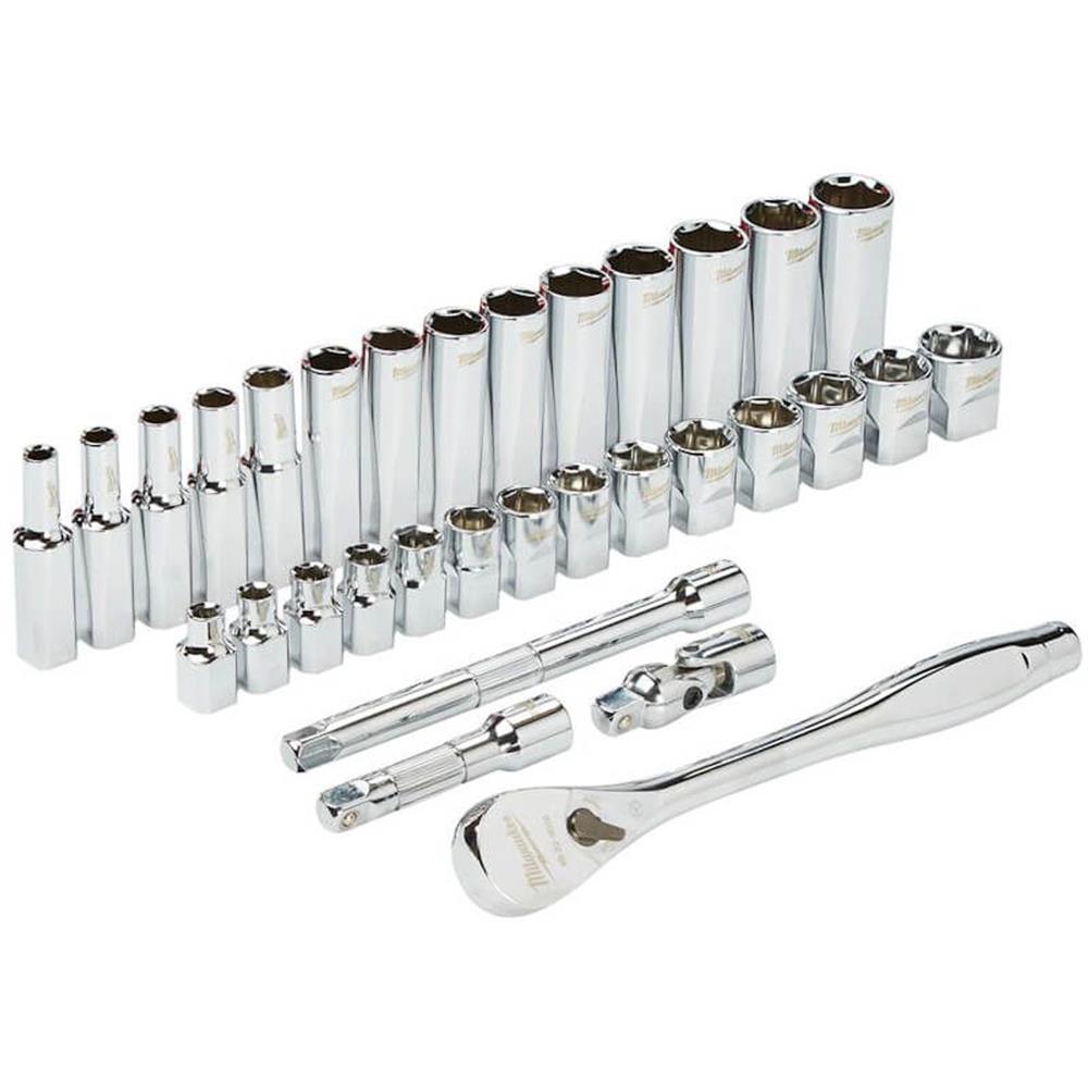 Milwaukee 32 Parça Lokma Anahtar Takımı 3/8 4932464945