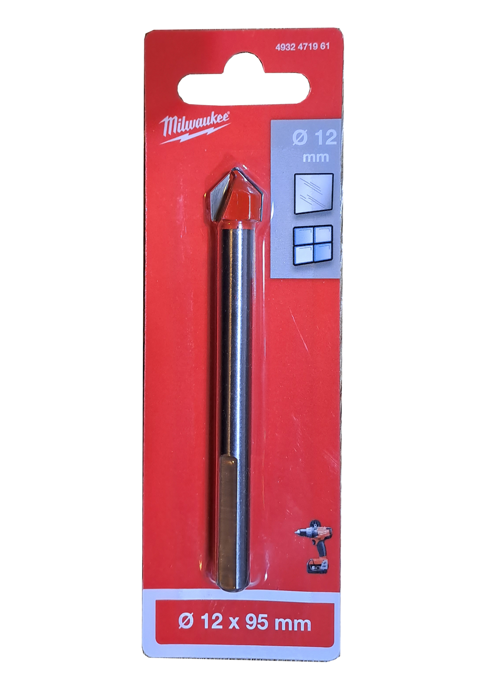 Milwaukee Cam Seramik Matkap Ucu 12 X 95 Mm 4932471961