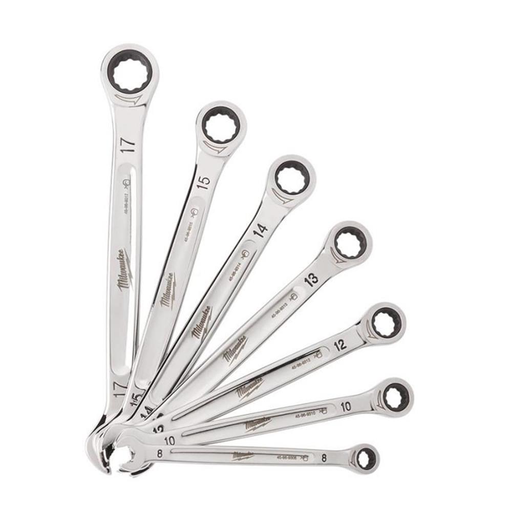 Milwaukee Kombine Anahtar Seti Cırcırlı 7 Parça 4932464993