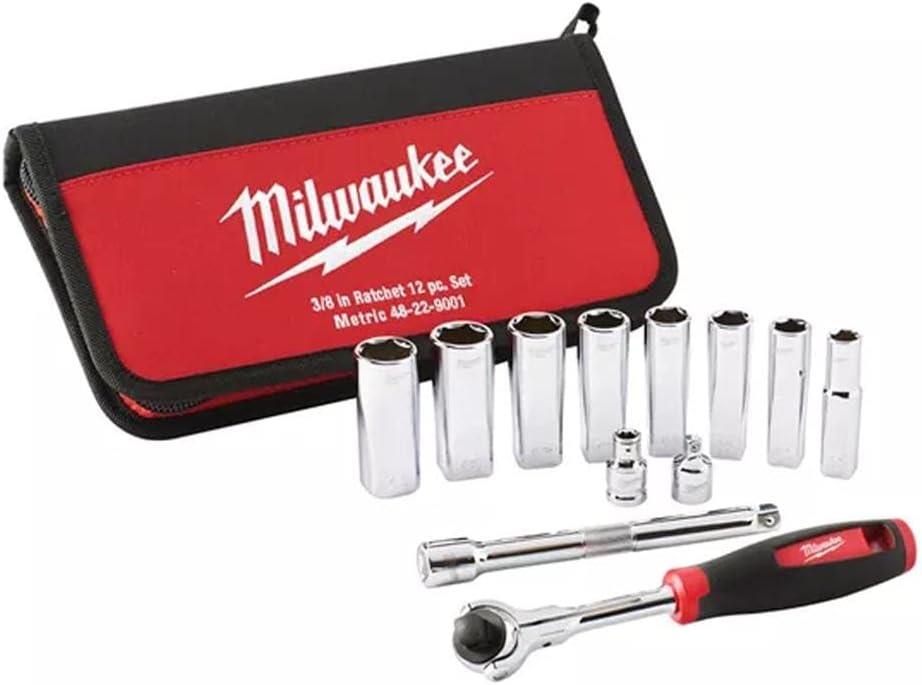 Milwaukee Lokma Anahtar Takımı 3/8 12 Parça 48229001Lokma Grubu