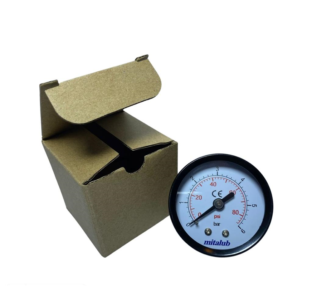 Mitalub 50 Mm 6 Bar Saat Metal Gövde Arkadan Bağlantı
