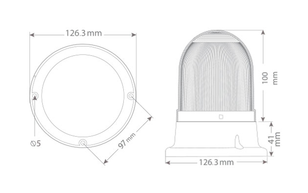 Mucco Tepe Lambası 85-260 v Ac/Dc