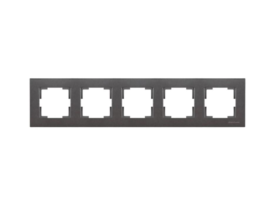 Mutlusan Rita Beşli Çerçeve AntrasitPriz & Anahtar Çeşitleri