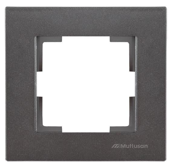 Mutlusan Rita Tekli Çerçeve AntrasitPriz & Anahtar Çeşitleri