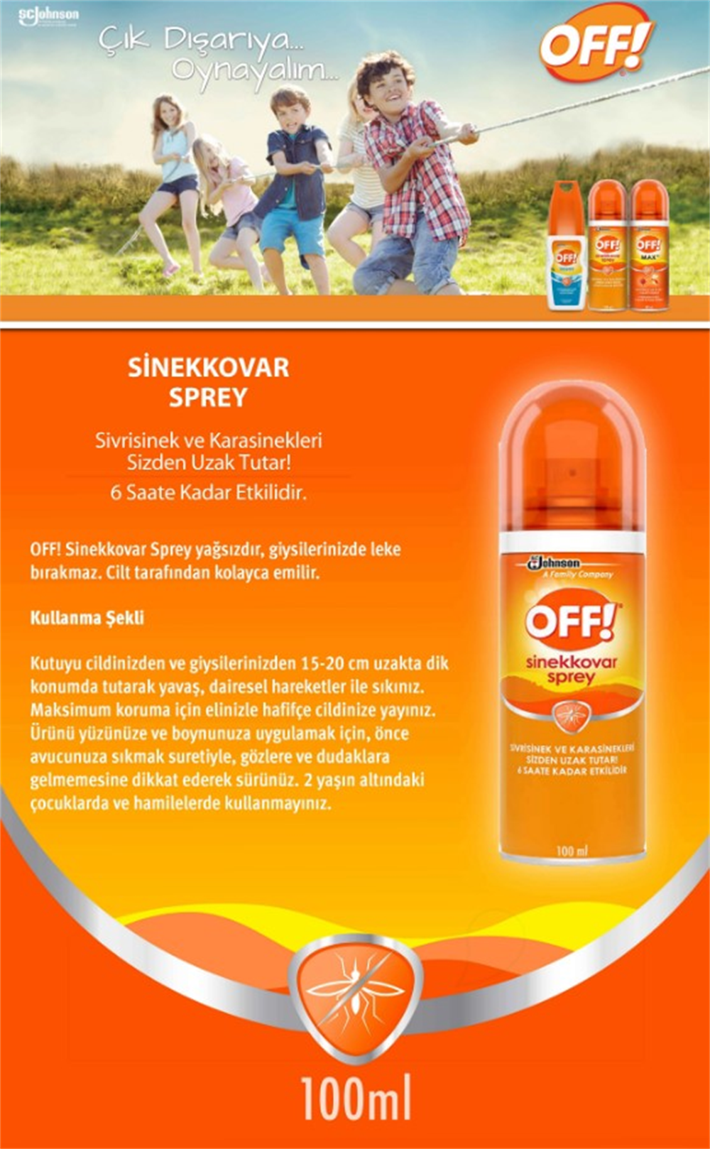 Off Sinek Kovar Sprey 100 Ml