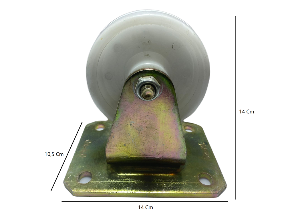 Orko 4107-Rmb-100 Sabit Ağır Polyamit Teker
