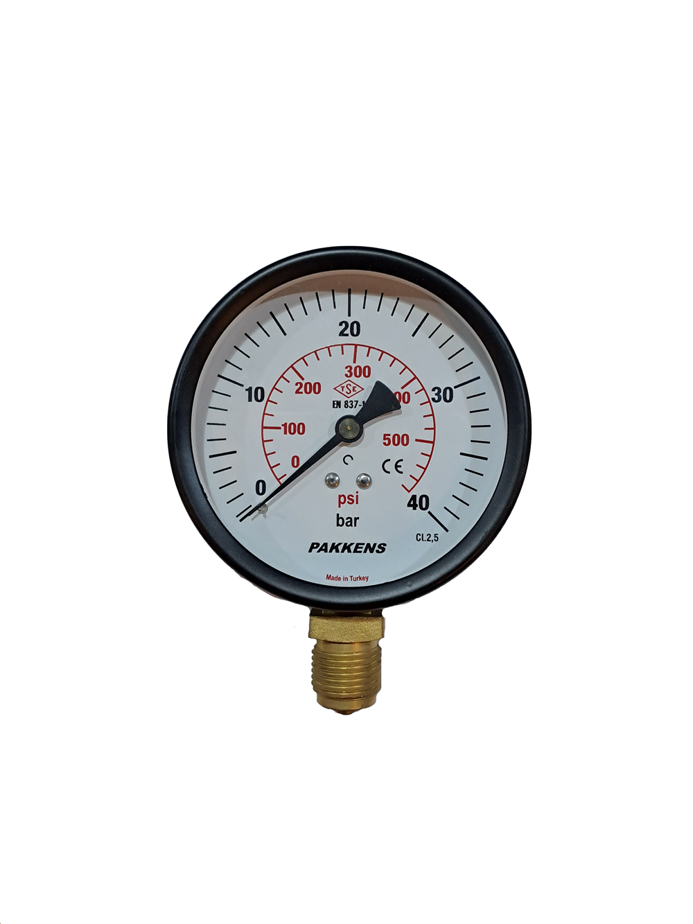 Pakkens 100 Mm 0/40 Bar Alttan Bağlantılı ManometreManometreler