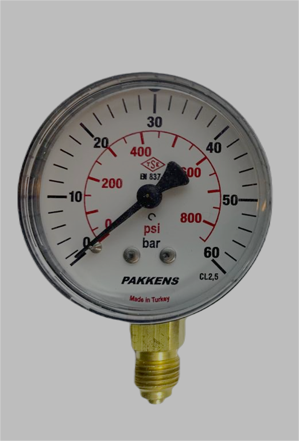 Pakkens 63 Q 0\60 Bar Alttan Bağlantılı Manometre
