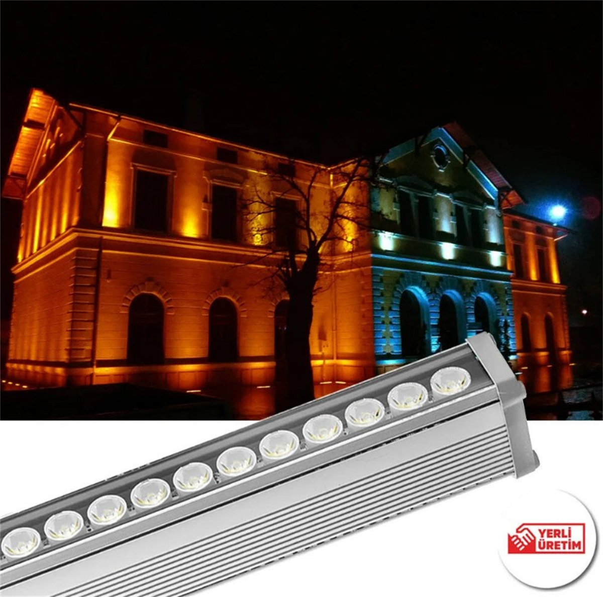 Pars Wallwasher 1X18W Yeşil