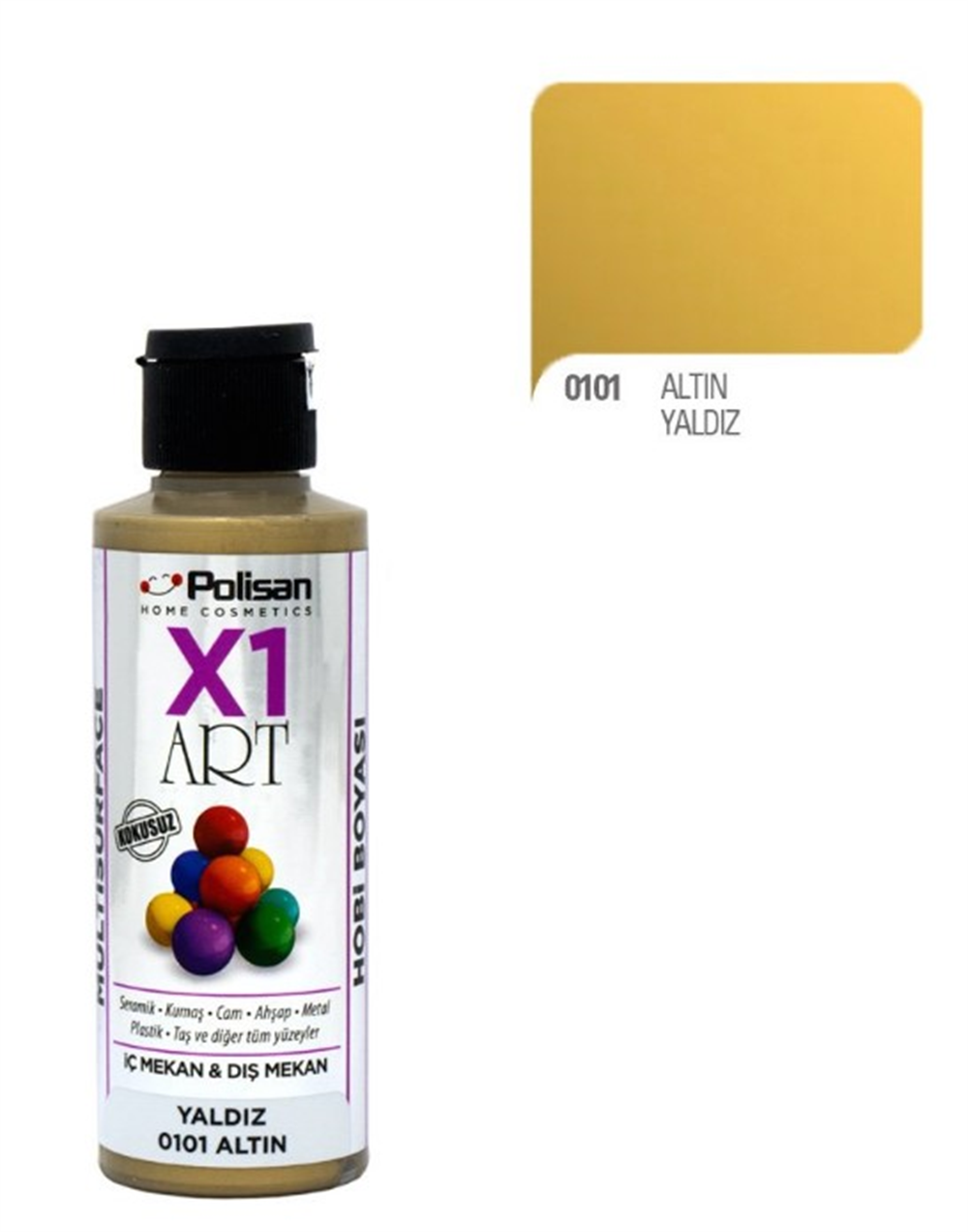 Polisan X1 Art Multısurface Hobi Boyası 120 ML