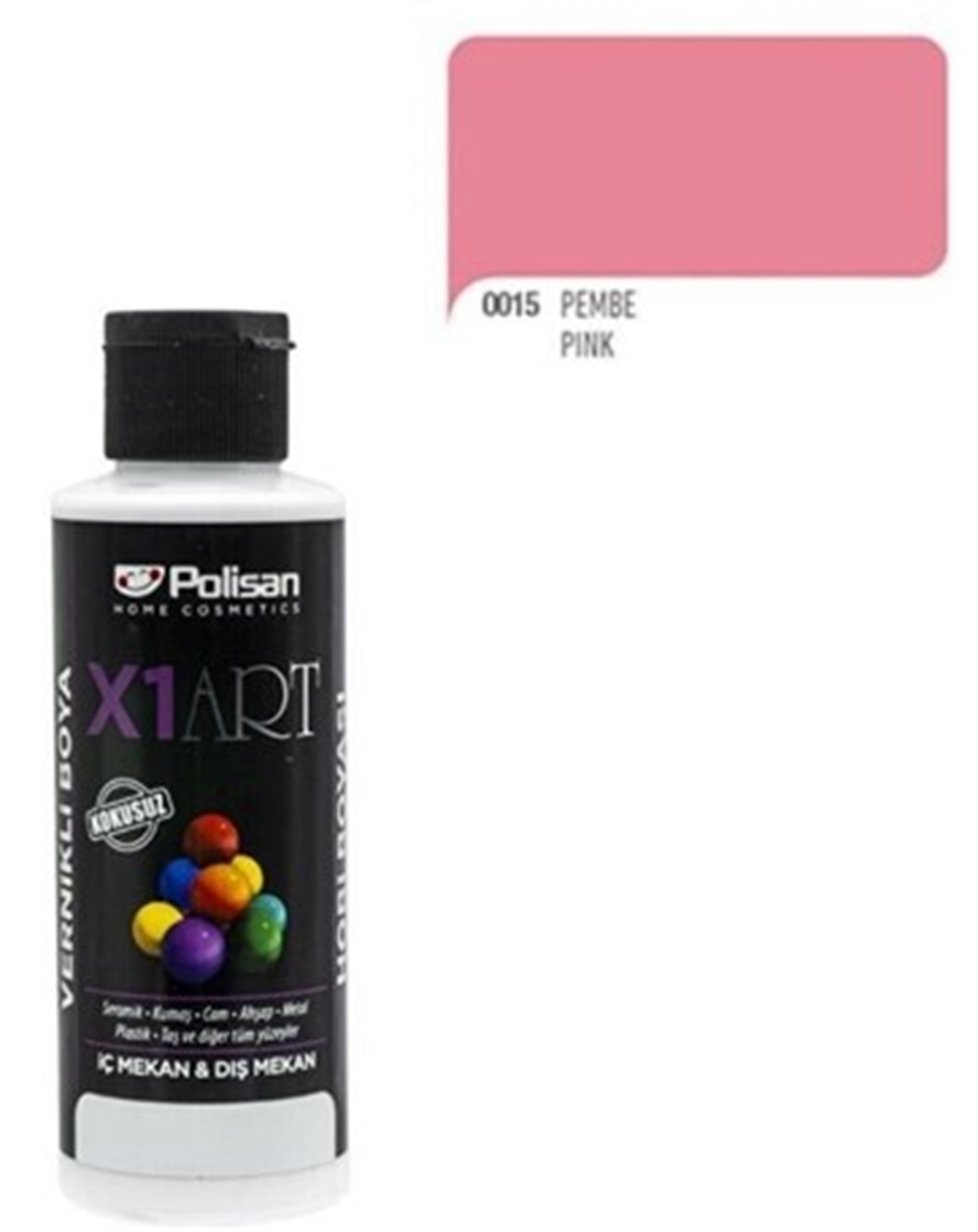 Polisan X1 Art Vernikli Hobi Boyası 120 ML