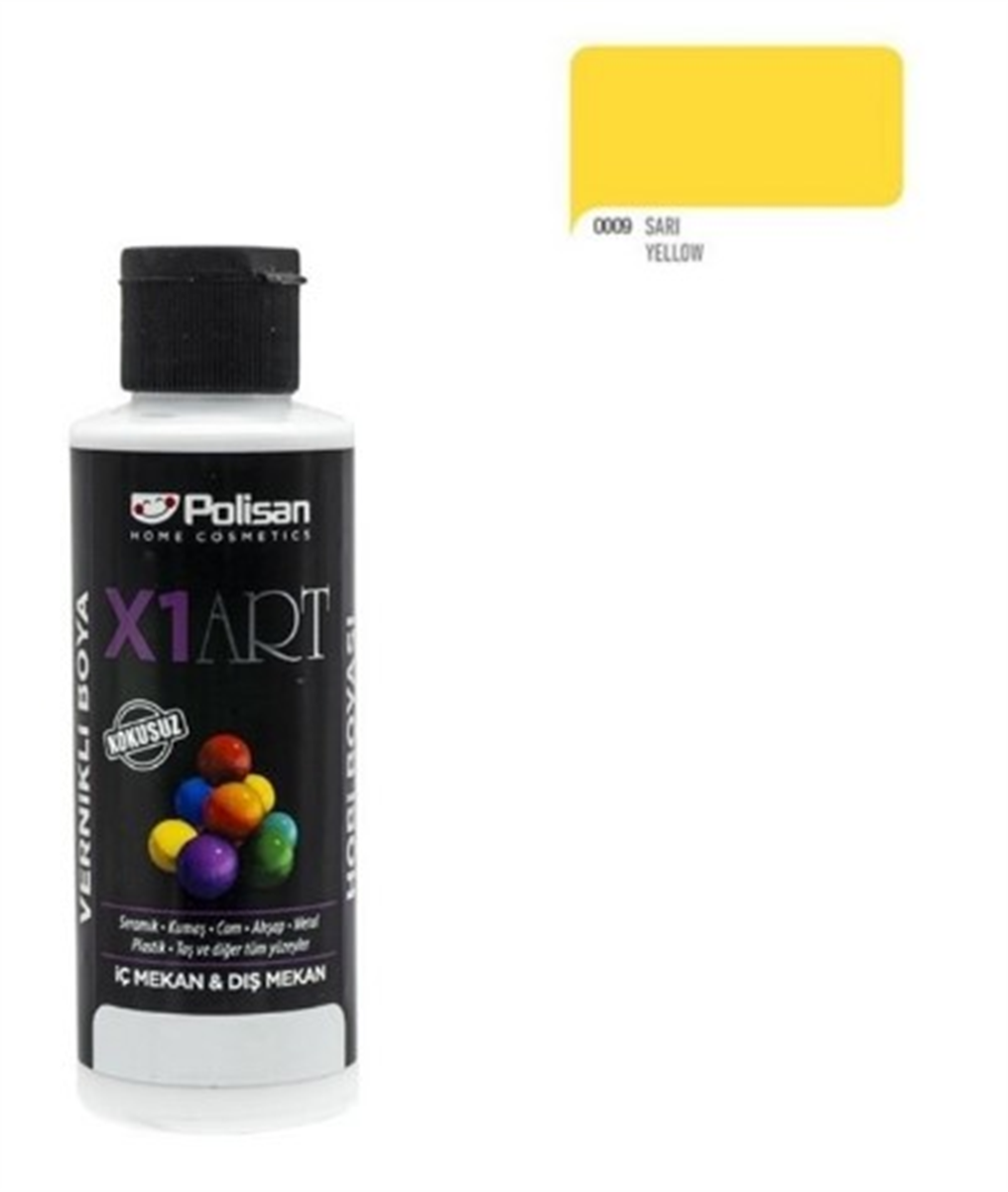 Polisan X1 Art Vernikli Hobi Boyası 120 ML