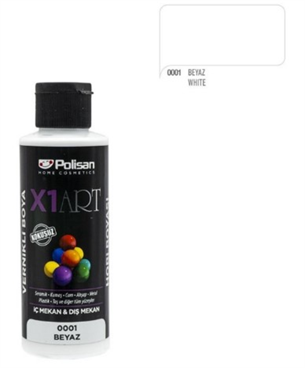 Polisan X1 Art Vernikli Hobi Boyası 120 ML
