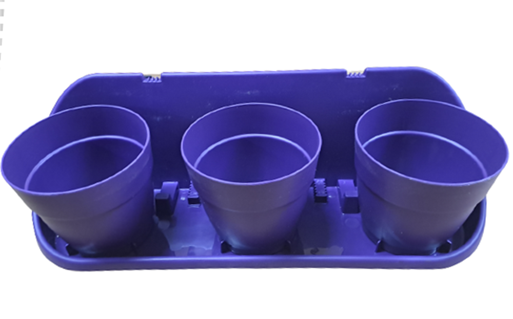 Poliwork Manolya 13 Triple Balkon Saksısı Mor