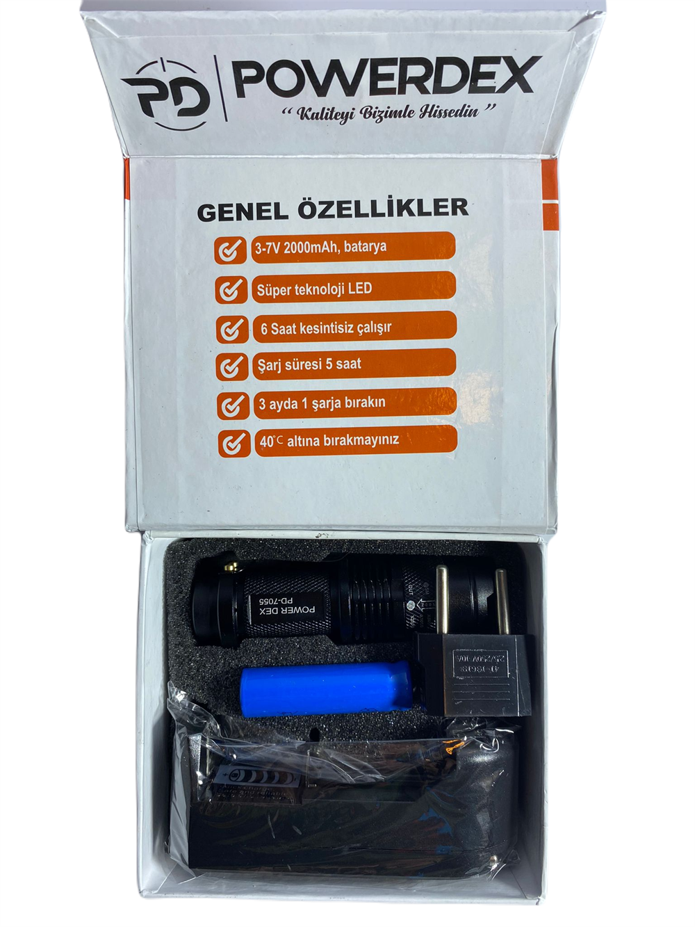 Powerdex Şarjlı El Feneri Pd-7055