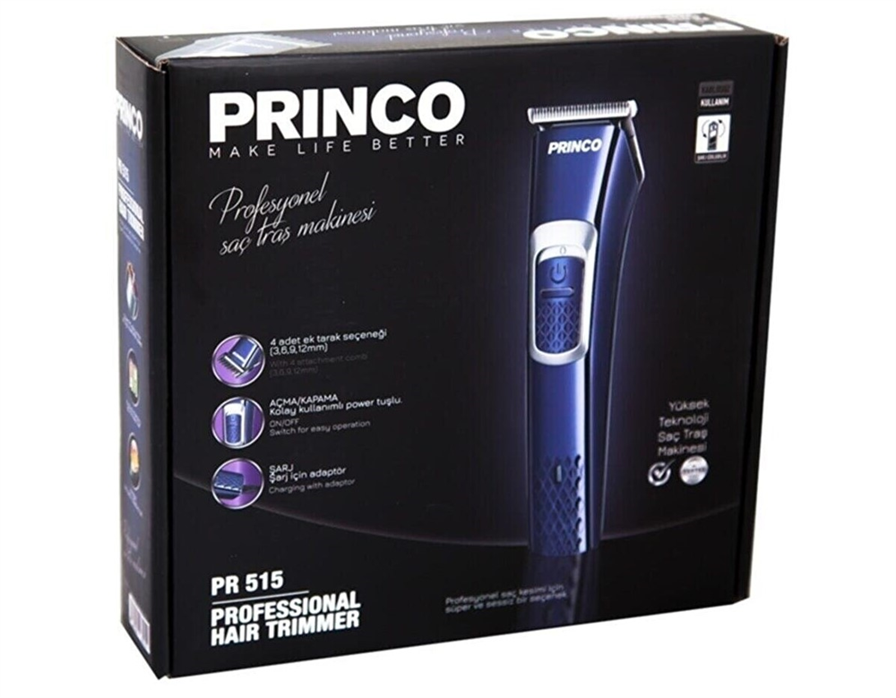Princo Pr 515 Şarjlı Saç Ve Sakal Kesme Tıraş Makinesi 