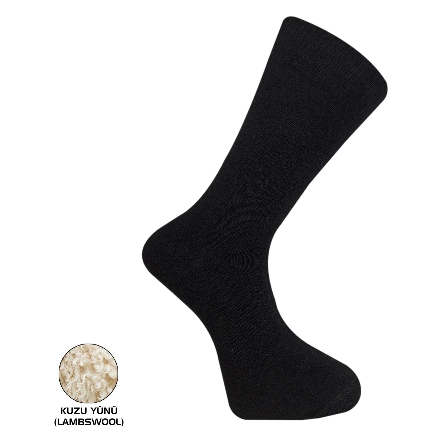 Pro Socks Çorap Uludağ Lambswool Kışlık Erkek Siyah 41-44