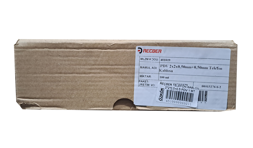 Reçber Telefon Kablosu 2 X 2 X 0,5+0.5 Pdv 1 Metre