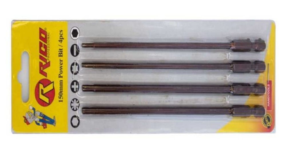 Rıco 4 Parça Torx Bits Uç Seti 150 Mm Kaplamalı KK1123Matkap Uçları