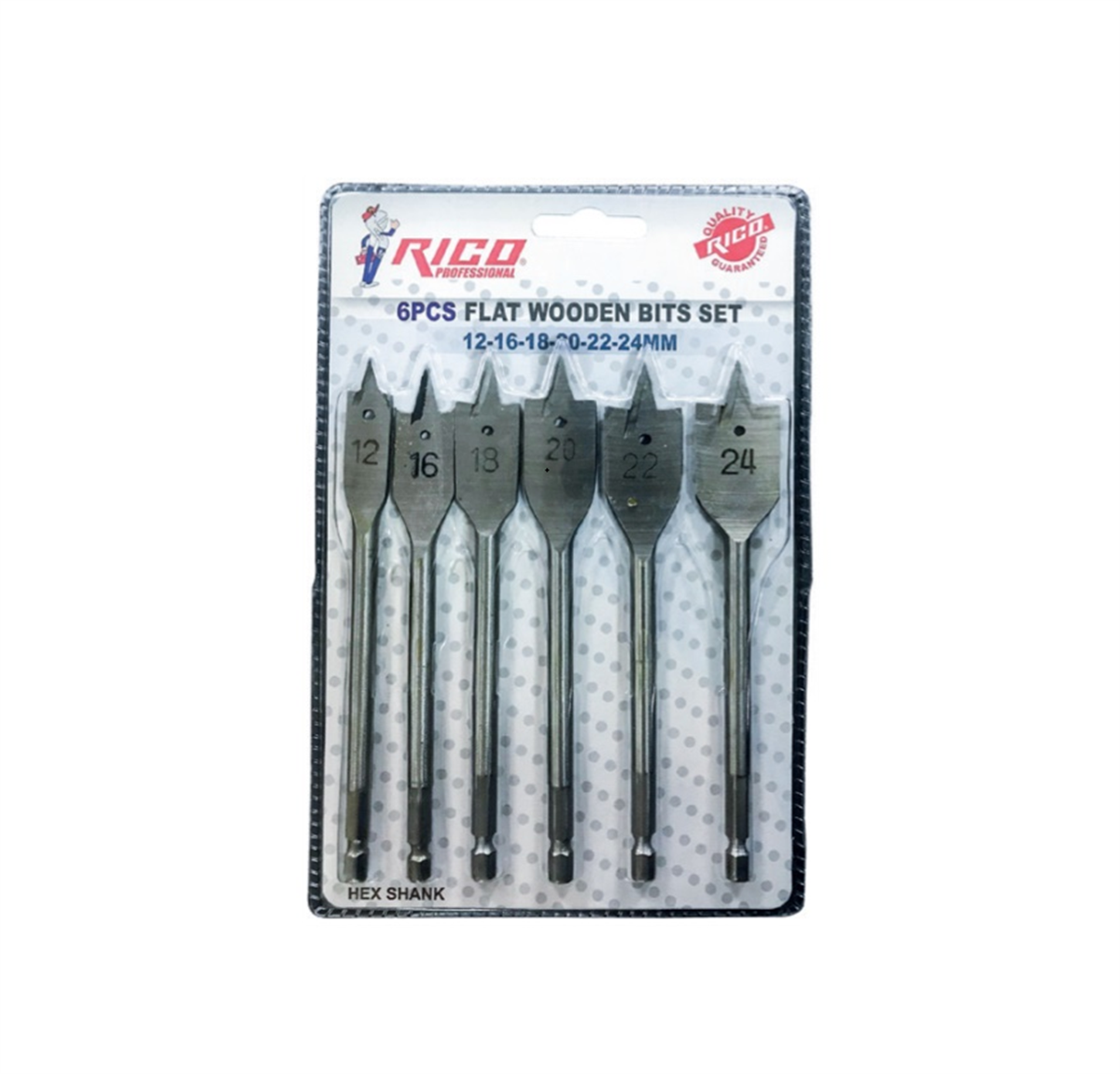 Rico 6 Parça Hex Yaprak Matkap Ucu Takımı RC1299