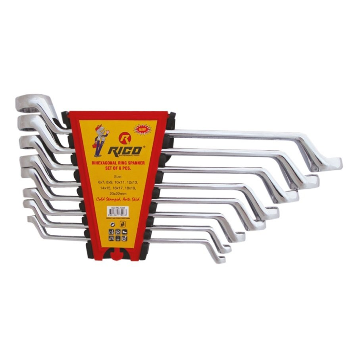 Rico Ekstra 12 Parça Yıldız Anahtar Seti RC7012
