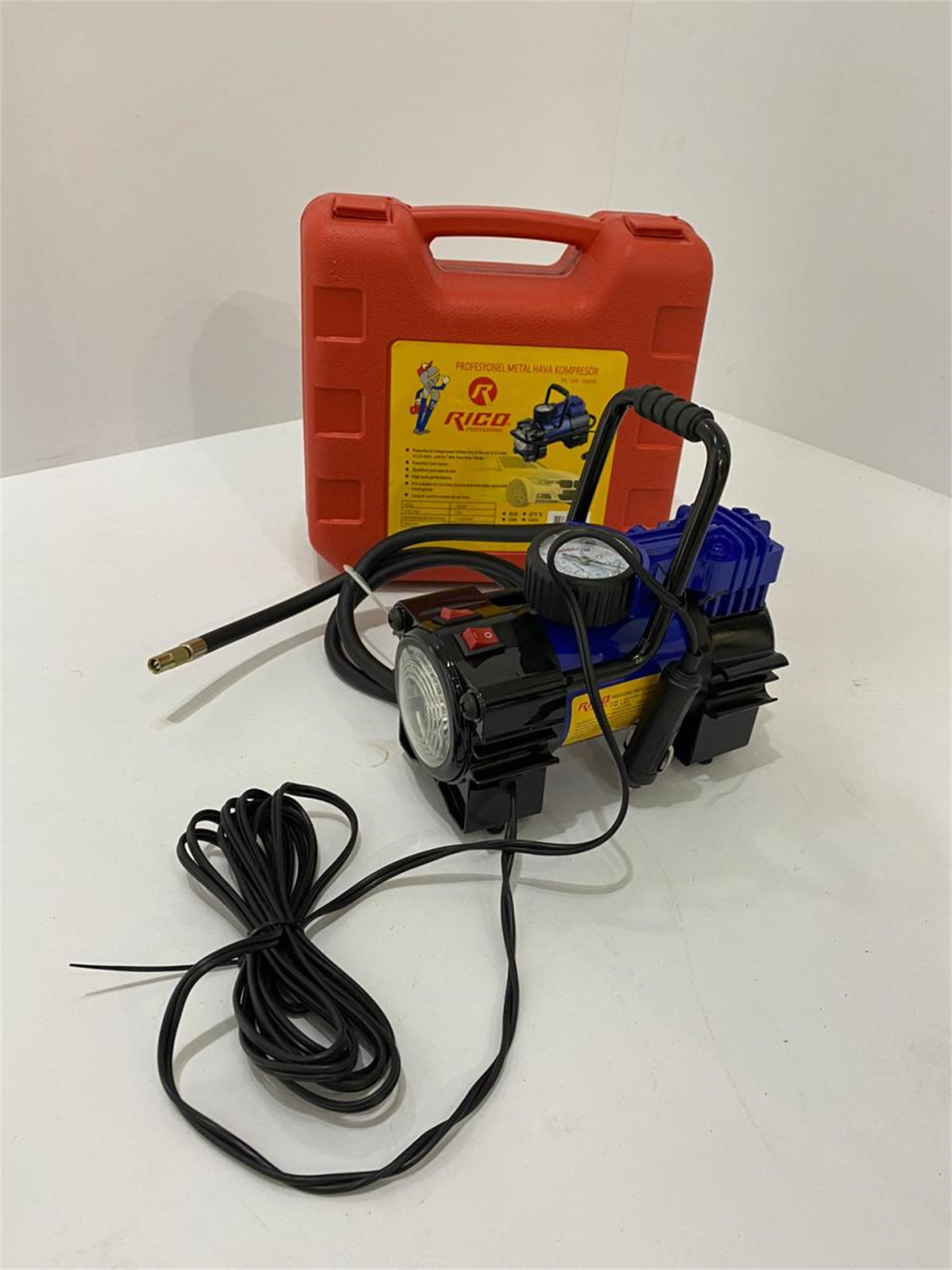 Rico Mini Çantalı Hava Kompresörü(Kutulu)