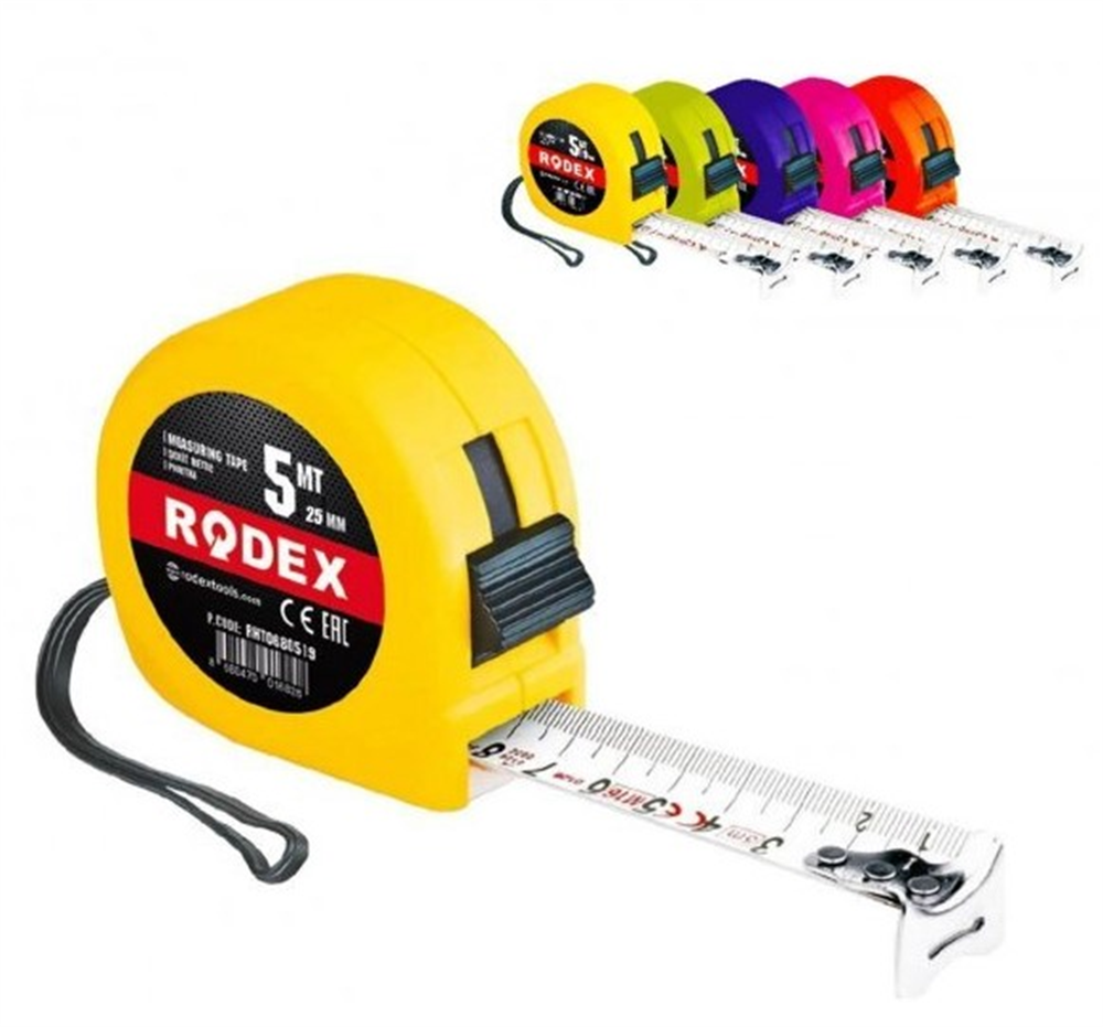 Rodex Şerit Metre 25 Mm X 5 Mt RHT0680525