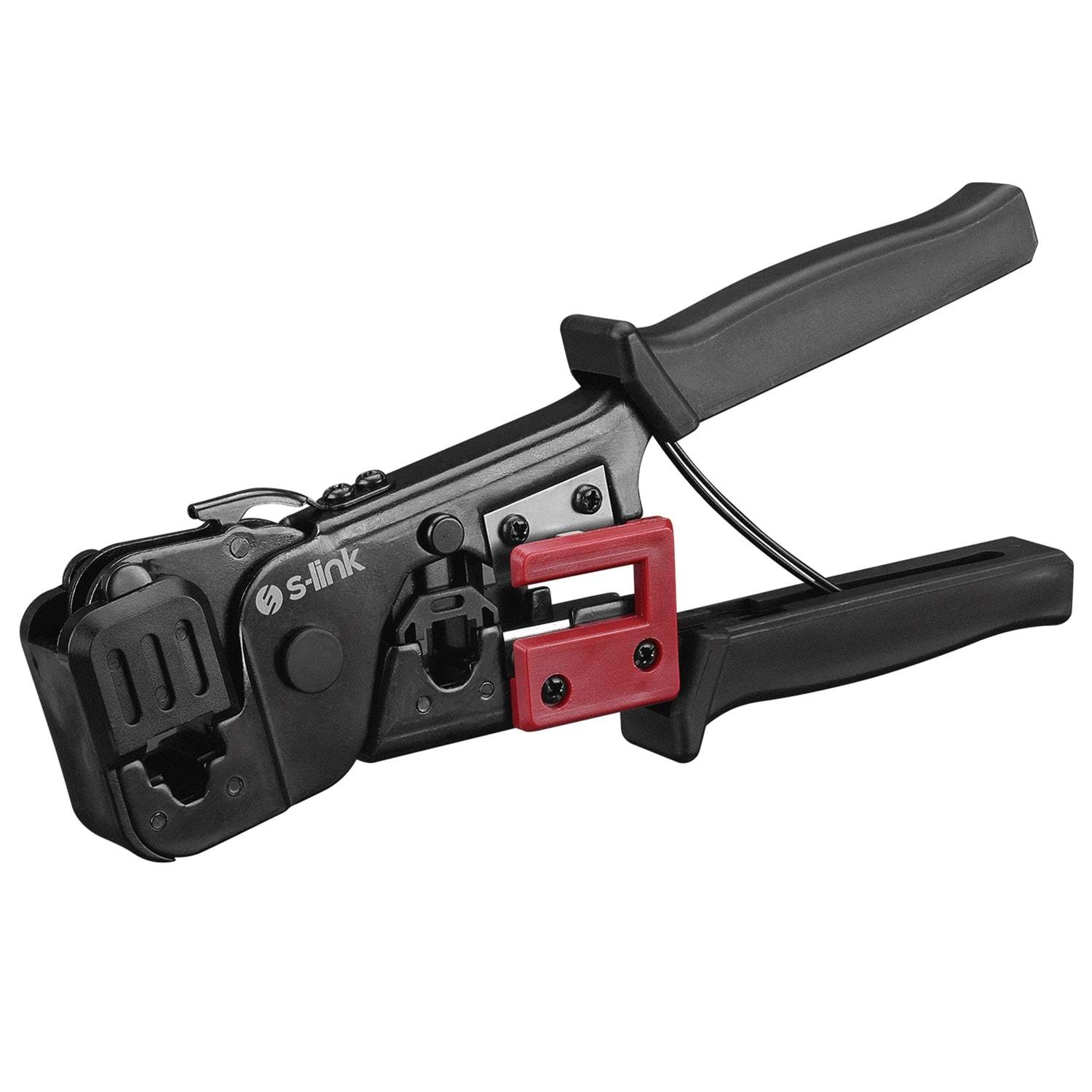S-Link SL-376E Yüksek Kalite Kablo Sıkma İkili Pense RJ-45/11