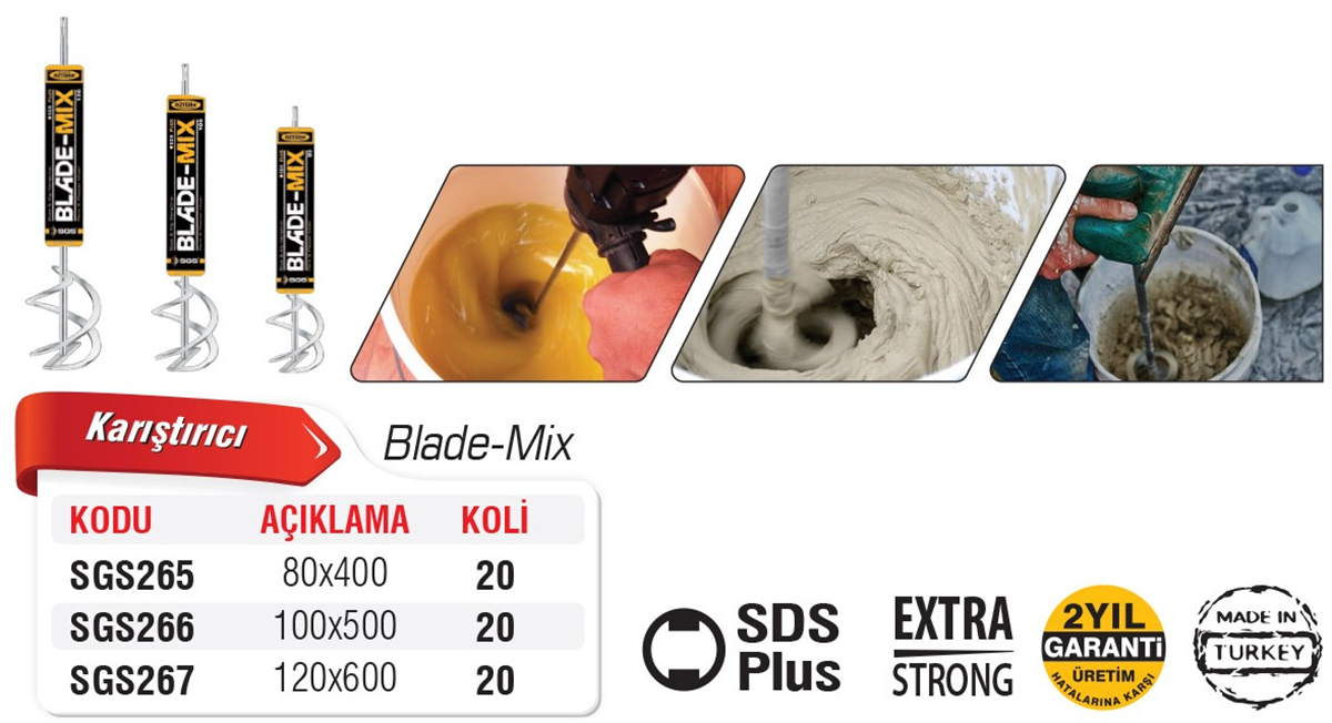 Sgs 267 Blade-Mix Boya & Alçı Karıştırıcı
