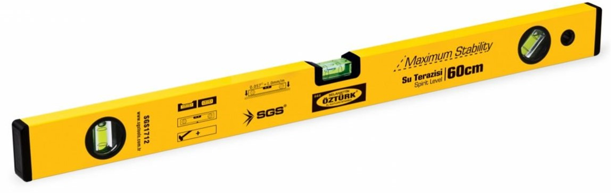 SGS Alüminyum Su Terazisi 60 Cm SGS1712Su Terazileri