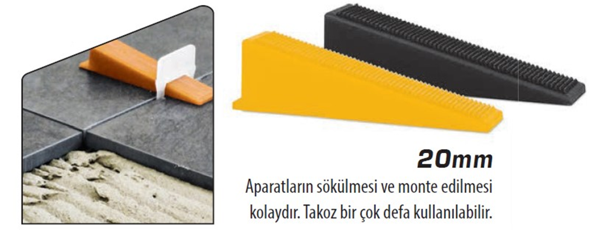 SGS Derz Sabitleme Takozu PK(100) SGS6167Derz Ürünleri