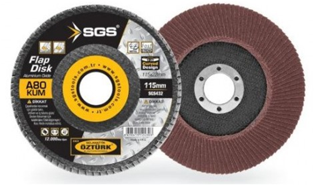 Sgs Flap Disk Zımpara 115 Mm 80 Kum SGS432