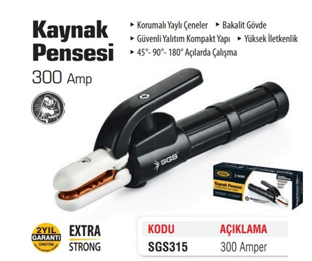 SGS Kaynak Pensesi Bakalit 300 Amper SGS315