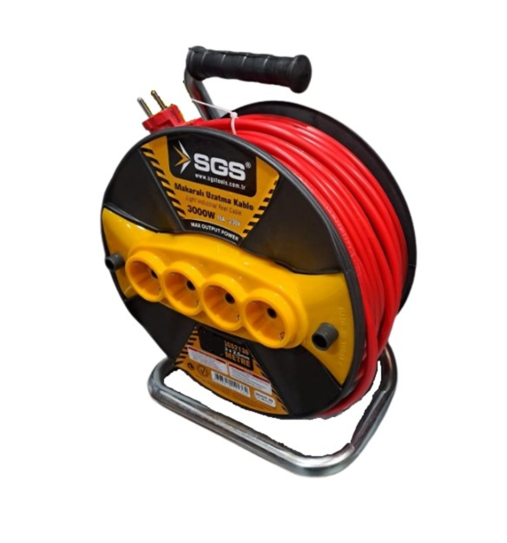 Sgs Makaralı Uzatma Kablo 3x2.5mm 30 Mt SGS2134
