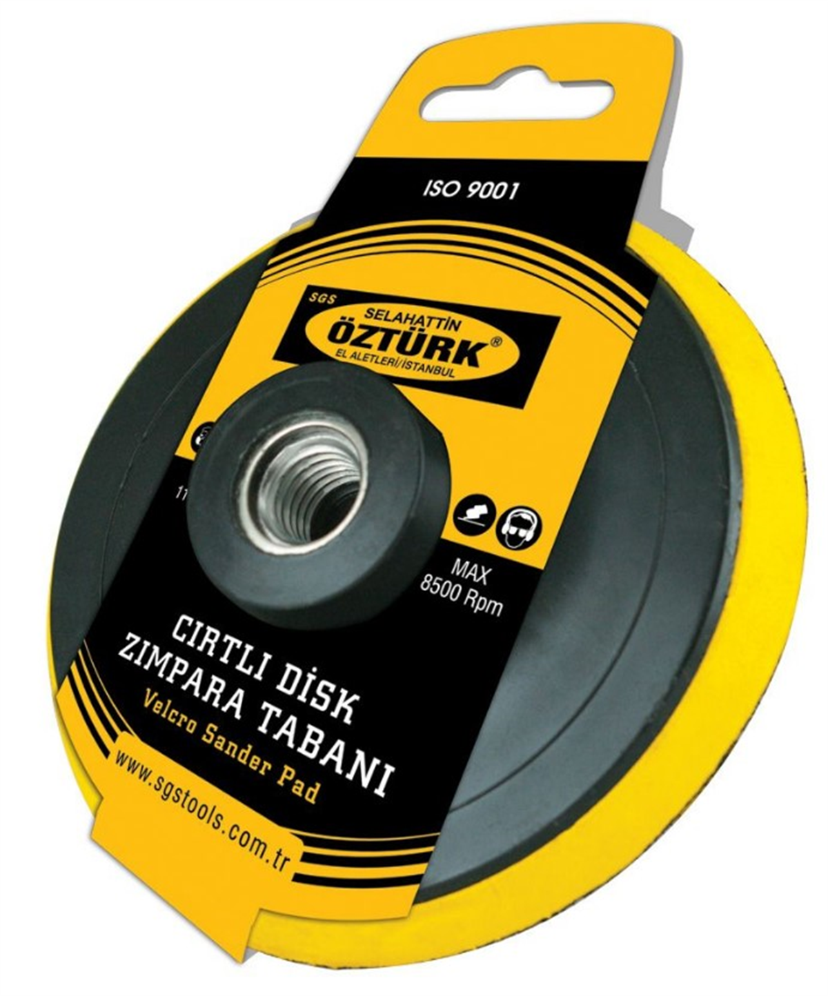 SGS Öztürk Cırtlı Disk Altı Zımpara Tabanı 180 Mm SGS286