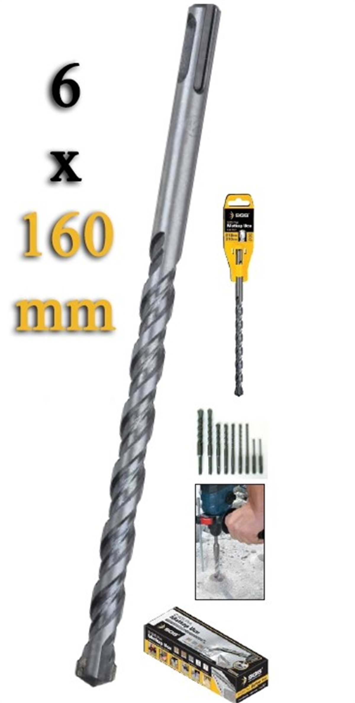 SGS Sds Plus Matkap Ucu 6x160 Mm SGS1511