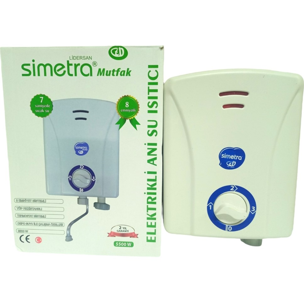 Simetra Mutfak Tipi Ani Su Isıtıcı 5500W