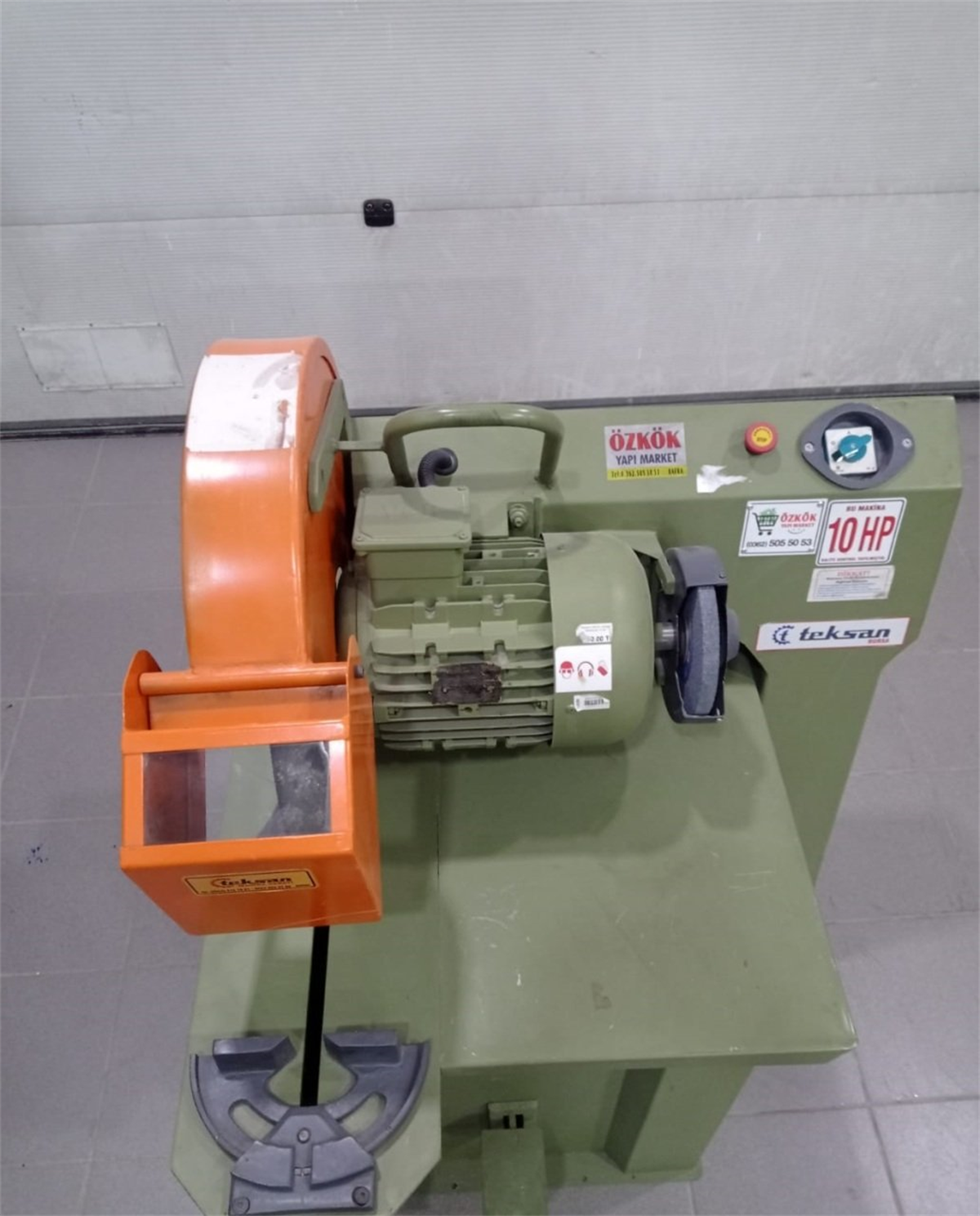 Teksan Profil Kesme Makinası 380 Volt 10 Hp